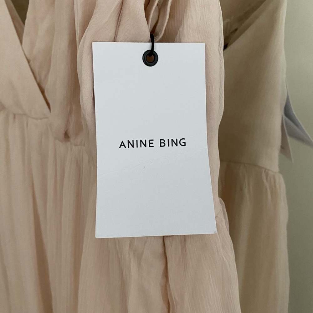 ANINE BING Chiffon Gown in Blush - Picture 6 of 8